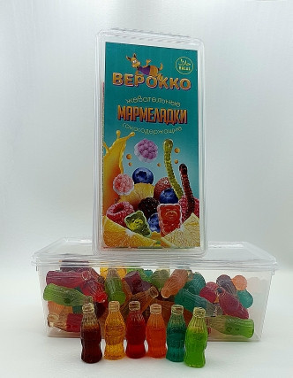 №2 Жевательный мармелад Бутылочки МИКС, 250г      в Нижнем Тагиле
