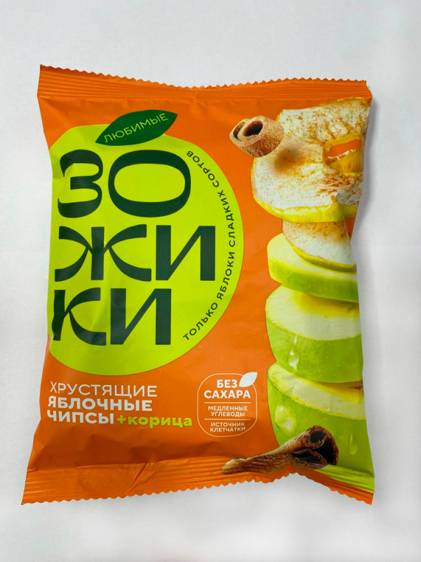 №1 Зожики Яблочные+корица чипсы, 25г  в Нижнем Тагиле