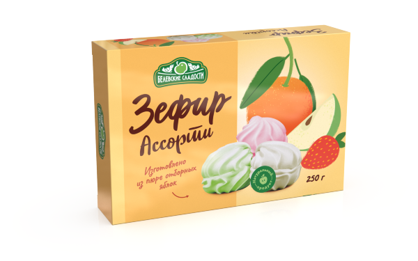 №2 Зефир белевский "Ассорти" 250г в Нижнем Тагиле